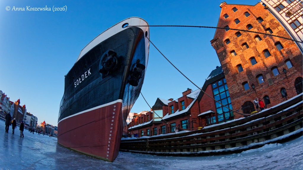 Niecodzienny spacer po Gdańsku i zamarzniętej Motławie